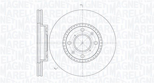 MAGNETI MARELLI Тормозной диск 361302040516